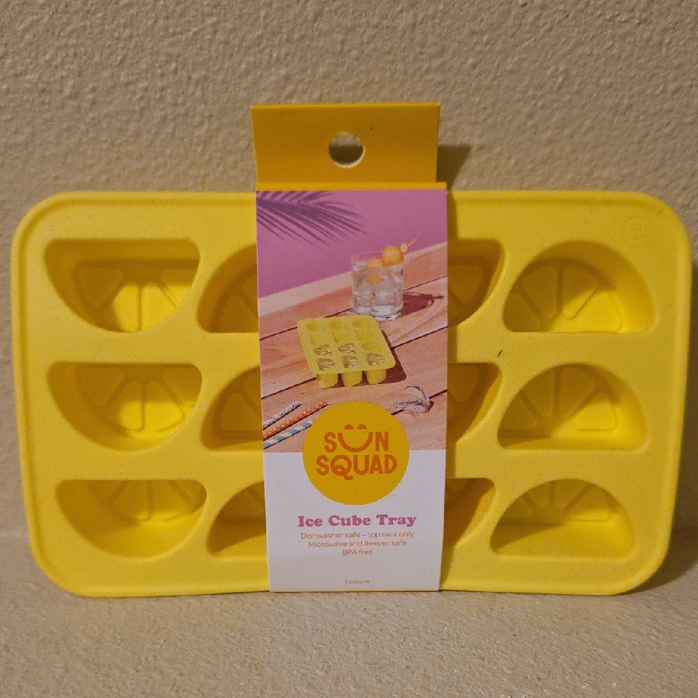 Sun Squad Yellow Ice Cube Tray